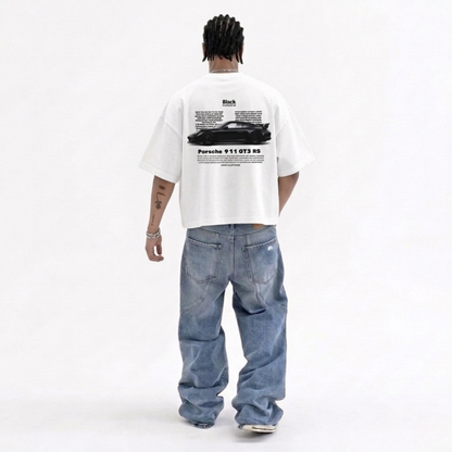 Black Porsche Oversized T-Shirt