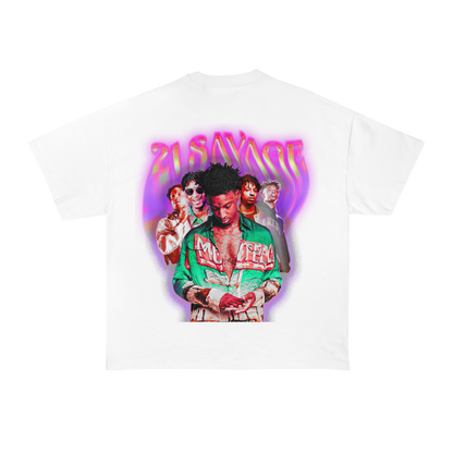 21 Savage Printed Oversized T-Shirt